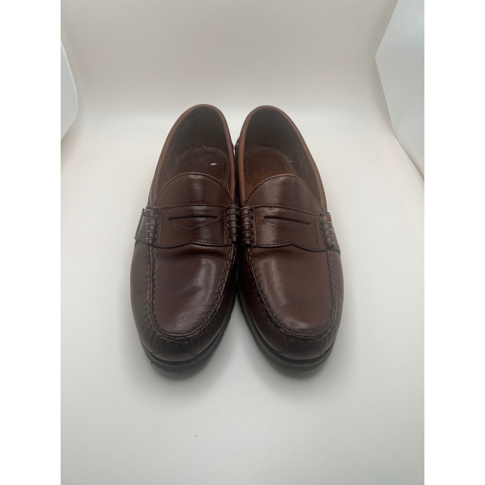 Allen Edmonds Rockland Brown Leather Penny Loafers Mens 10 D 3402